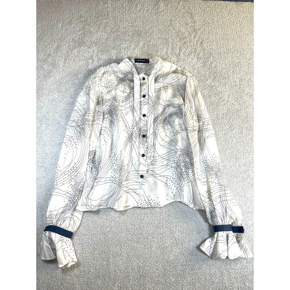 Louis Feraud Women's‎ White Silk Blouse Top Size 10